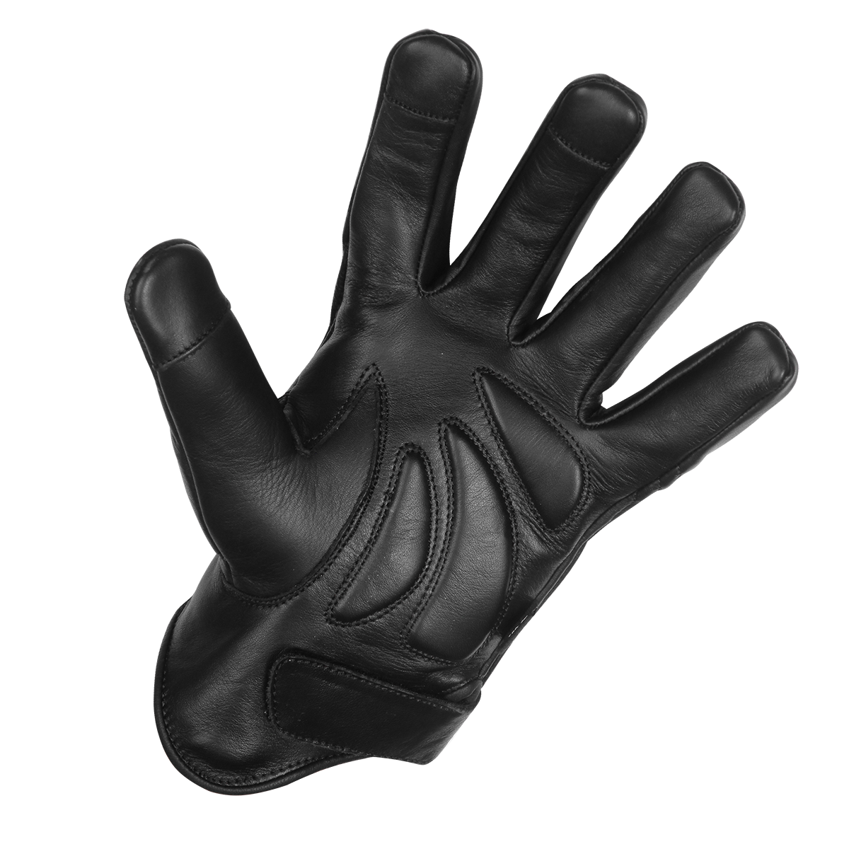 Vance VL475SK Mens Gel Palm Riding Gloves With Skull-inside