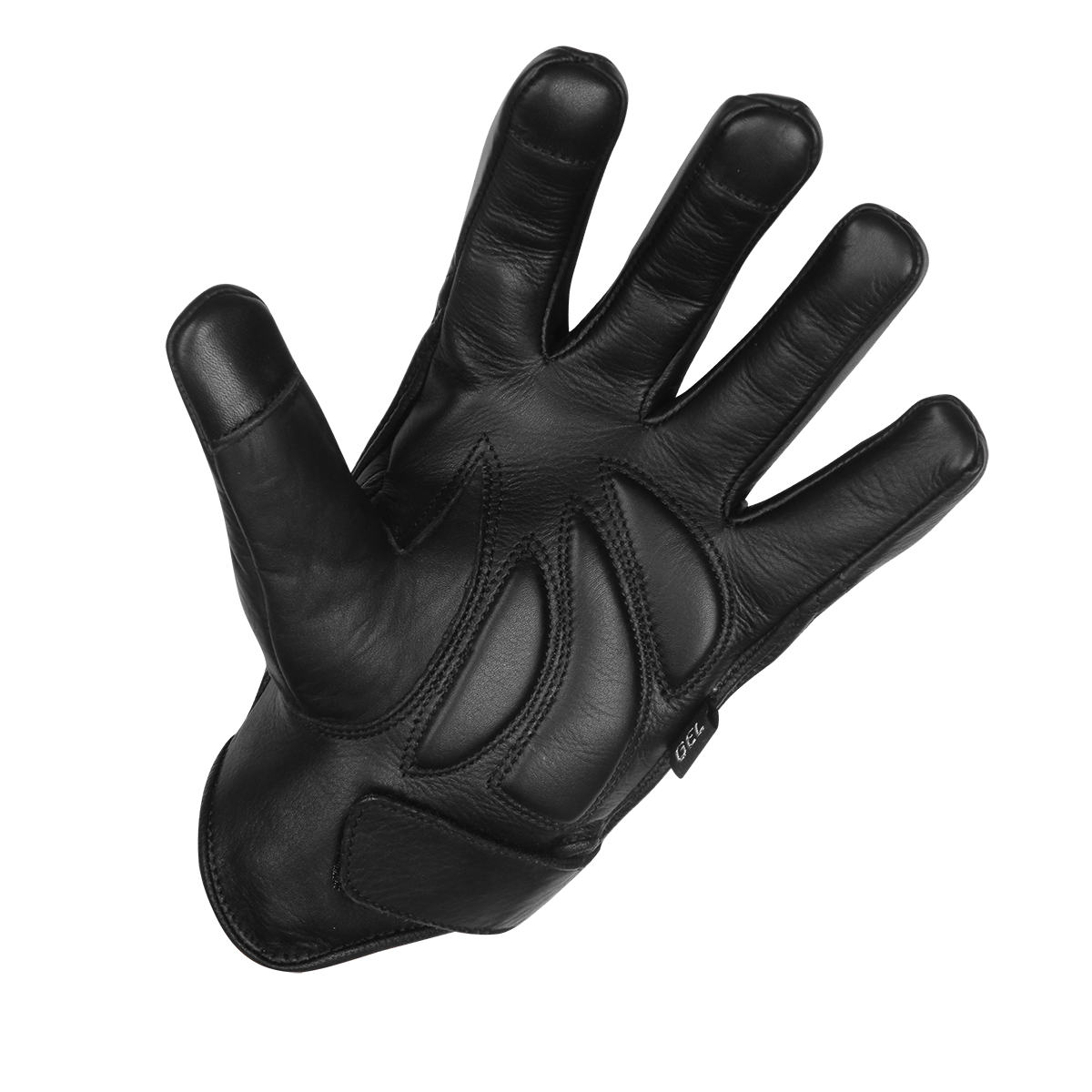 Vance VL475 Mens Black Gel Palm Riding Leather Gloves