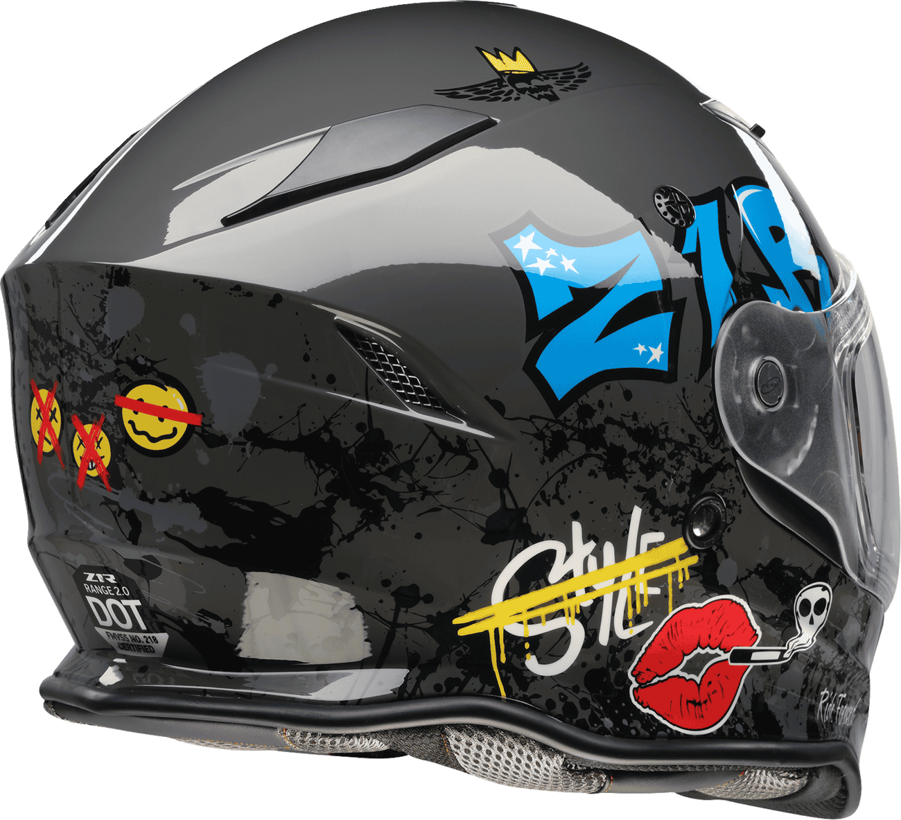 Z1R Nemesis Distro Full Face Motorcycle Helmet