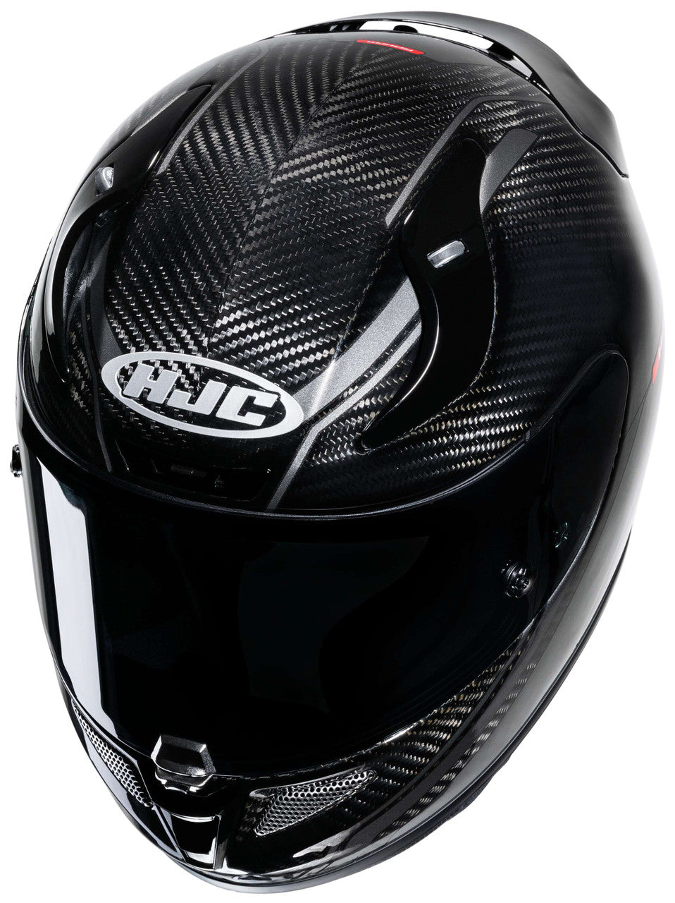 HJC-RPHA-11-PRO-Carbon-Litt-Full-Face-Motorcycle-Helmet-Black/White-back-View