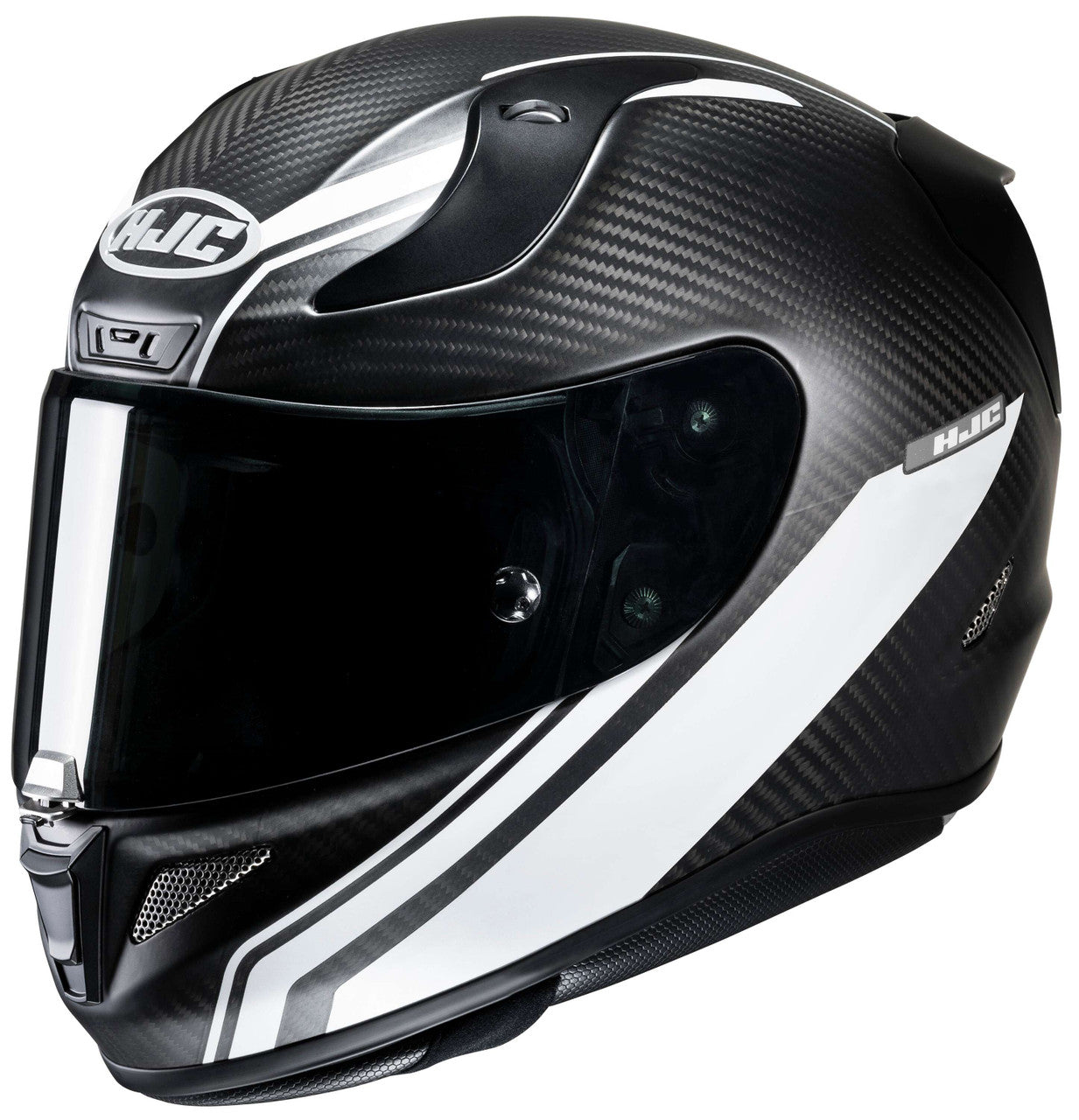 HJC-RPHA-11-PRO-Carbon-Litt-Full-Face-Motorcycle-Helmet-Black/White-Main