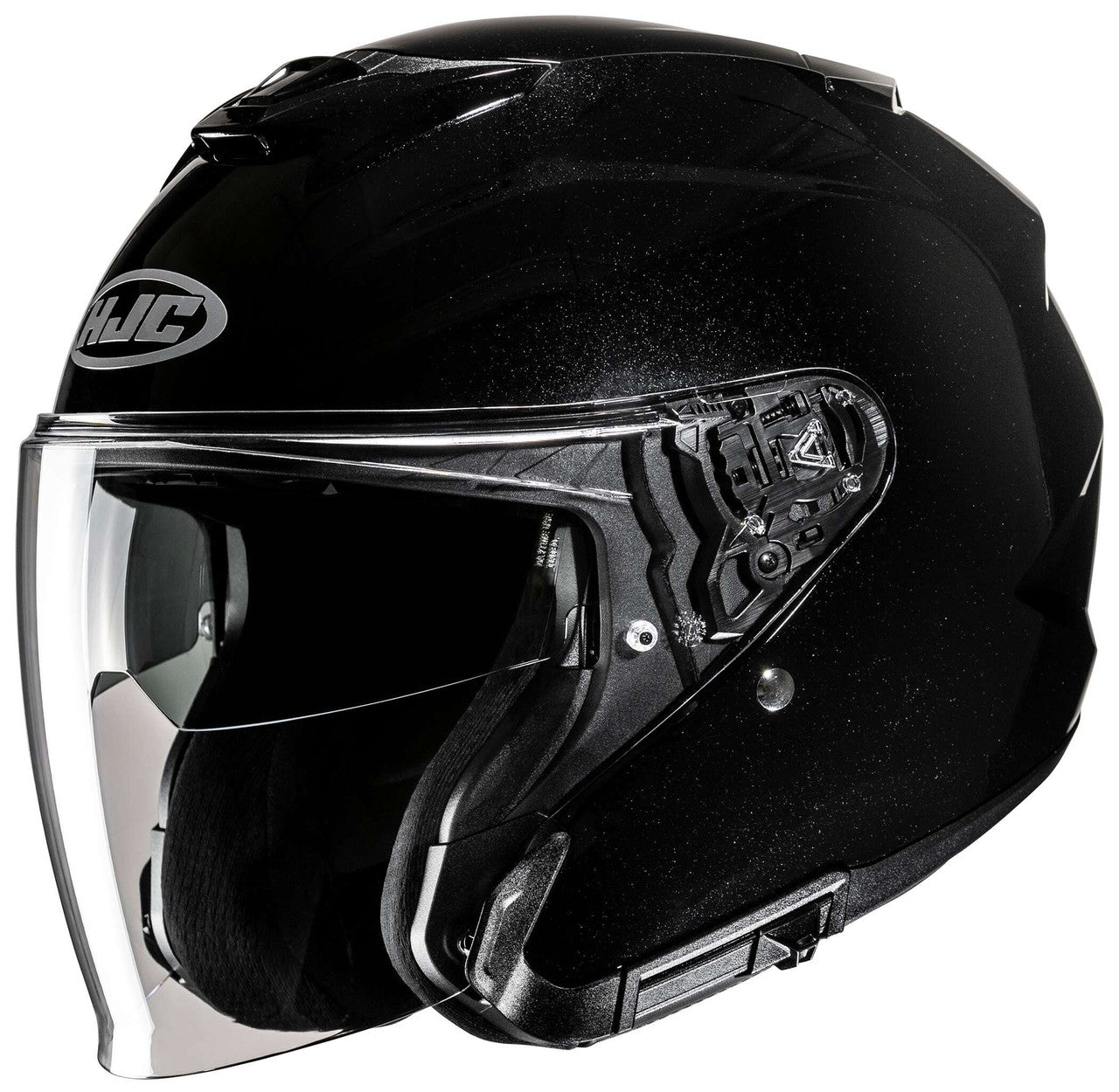 hjc-i31-solid-open-face-motorcycle-helmet-black-main