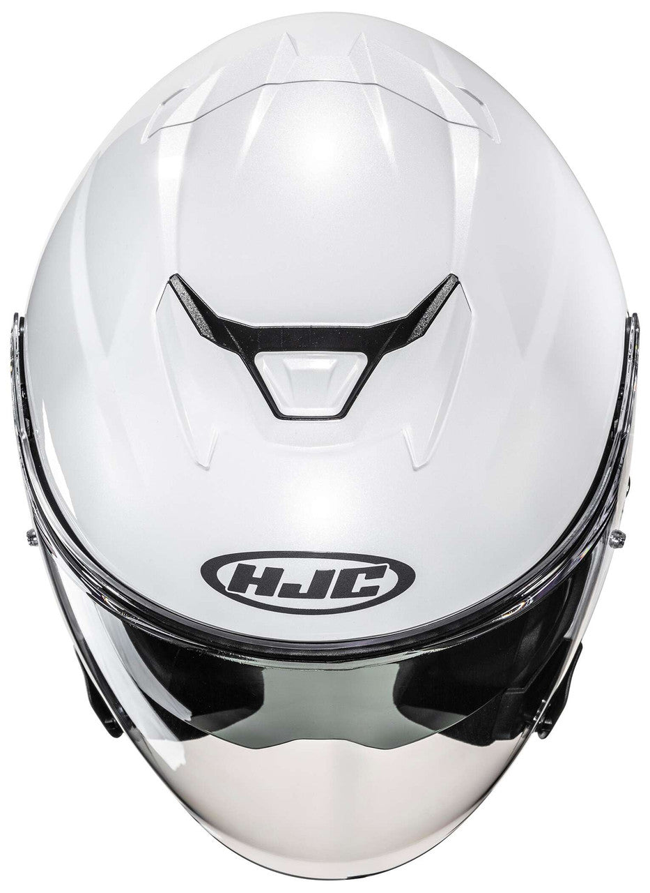 hjc-i31-solid-open-face-motorcycle-helmet-white-top-view