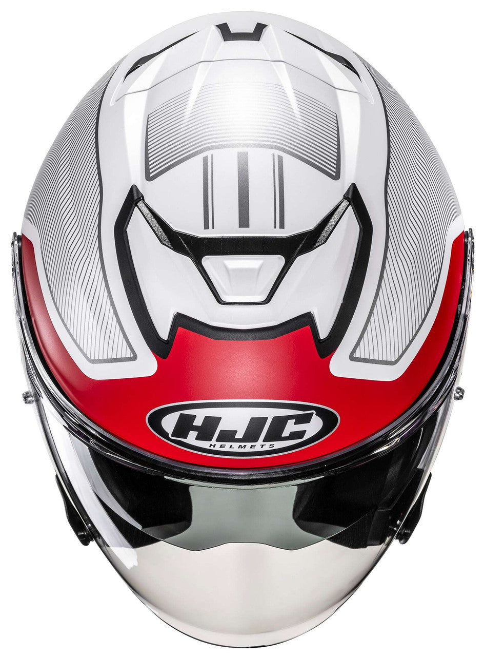 hjc-i31-tevis-open-face-motorcycle-helmet-red-white-top-view