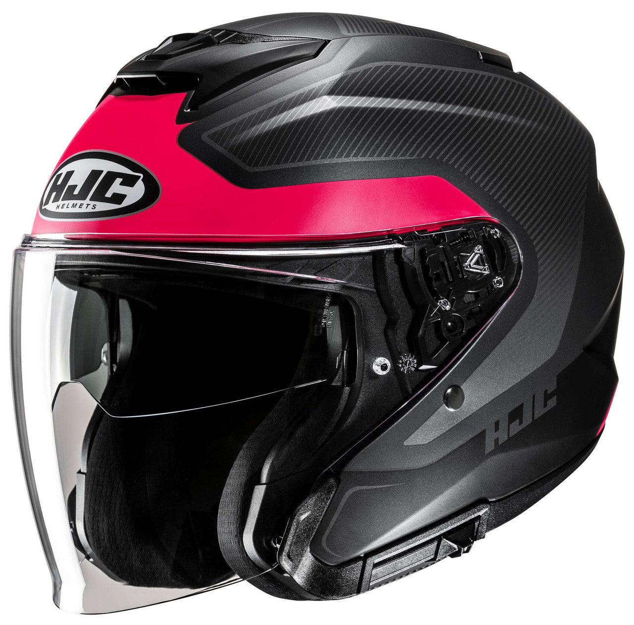 hjc-i31-tevis-open-face-motorcycle-helmet-black-pink-main