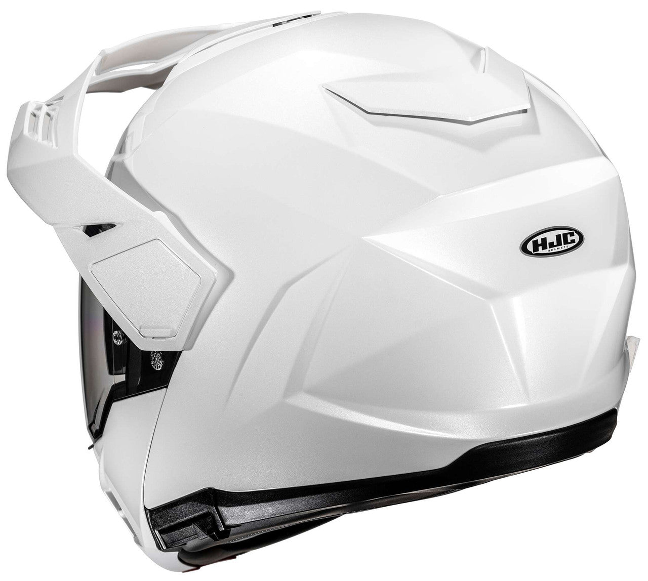 hjc-i80-solid-modular-motorcycle-helmet-white-back-view