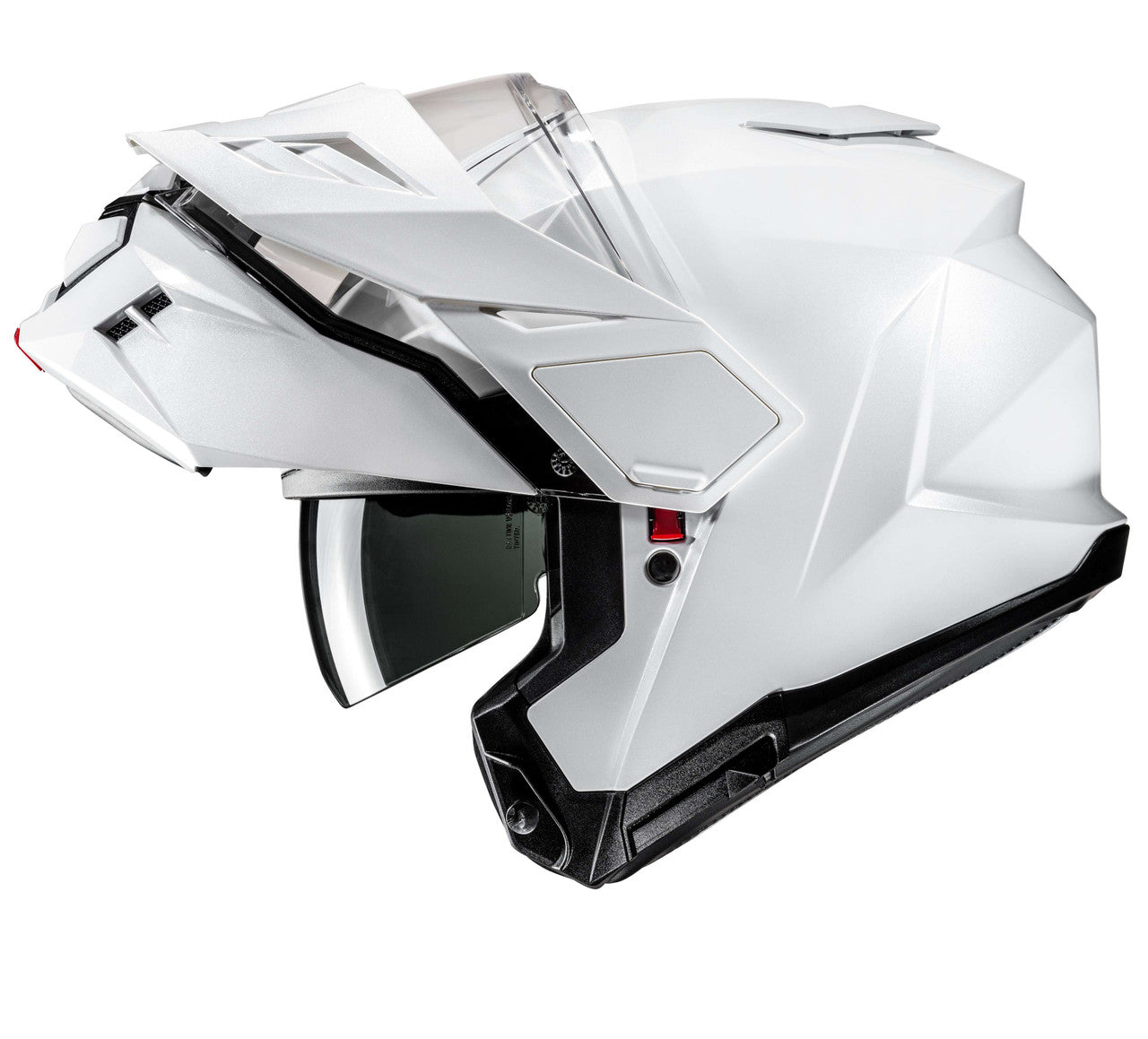 hjc-i80-solid-modular-motorcycle-helmet-white-open-visor