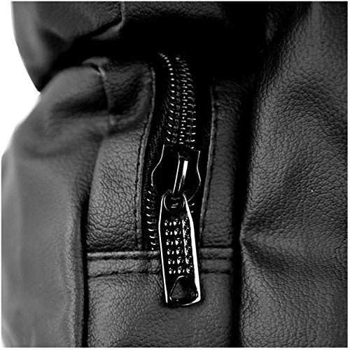 Jafrum SB1 PU Black Expandable Motorcycle Luggage Travel Backpack Rucksack Sissy Bar Bag  - Detail View