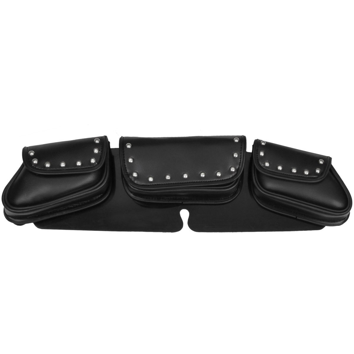 Vance WS23 Black Studded Motorcycle Windshield Bag