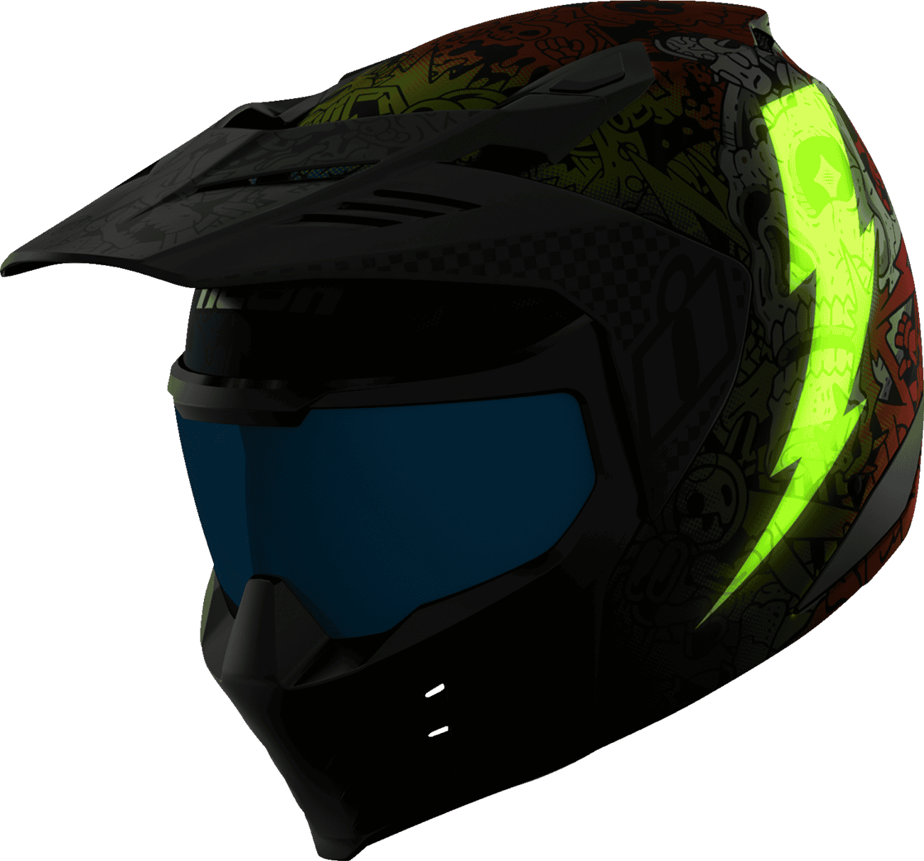 Icon Elsinore Doodle 3 Modular Motorcycle Helmet