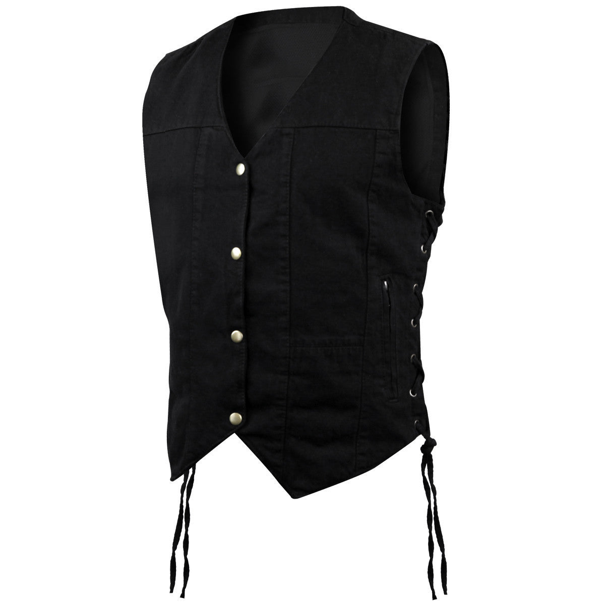 Womens 6 Pocket Concealed Carry Denim Vest