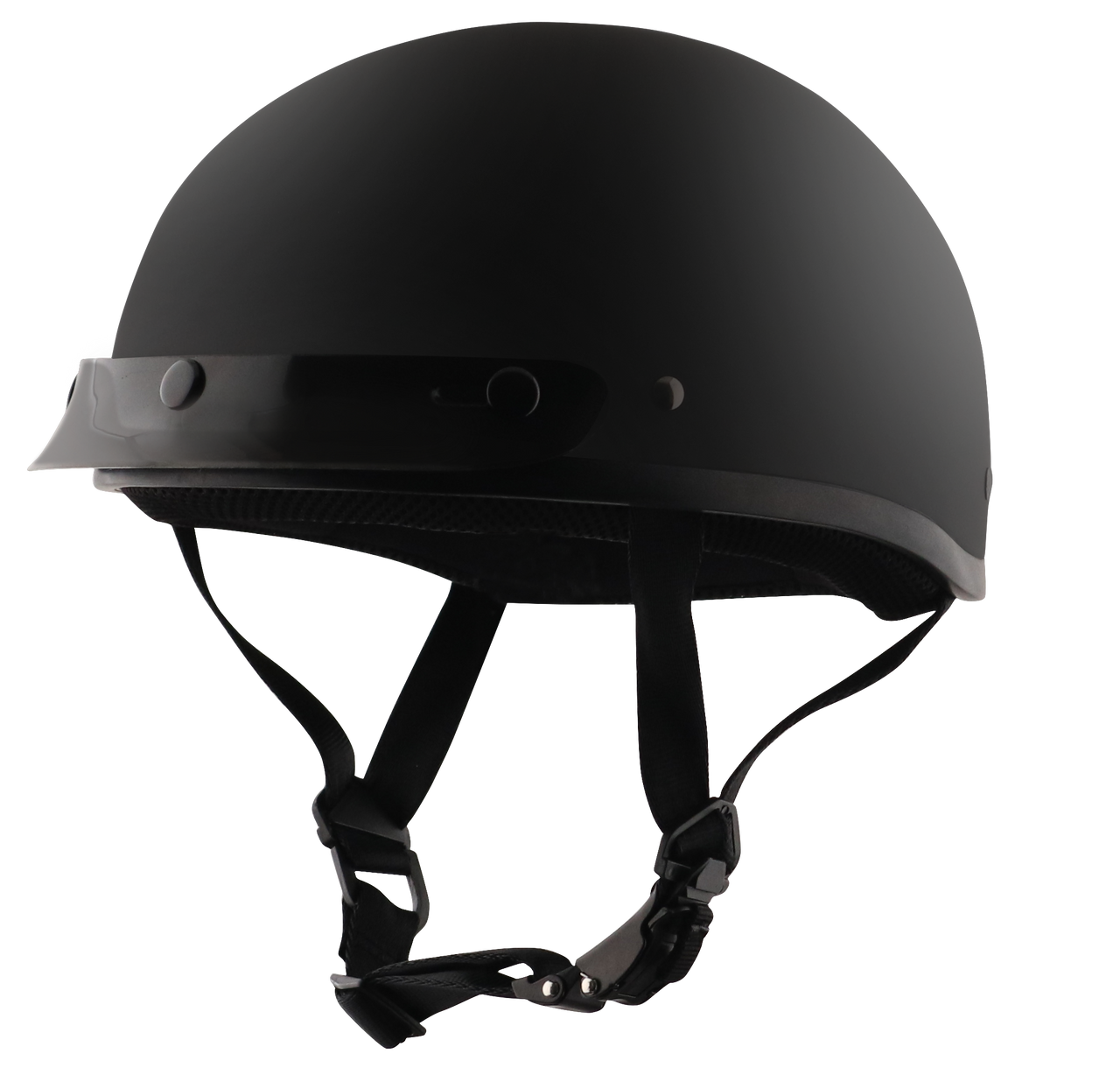 Detour-Helmets-Flat-Black-Half-Helmet-Motorcycle-Rider-main