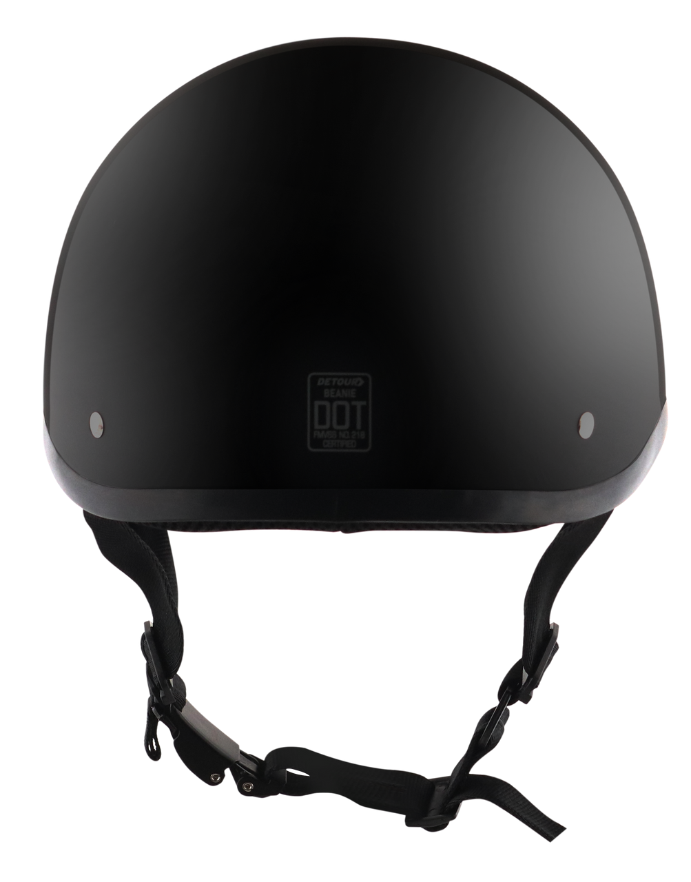 Detour-Helmets-Gloss-Black-Half-Helmet-Motorcycle-Riders-back