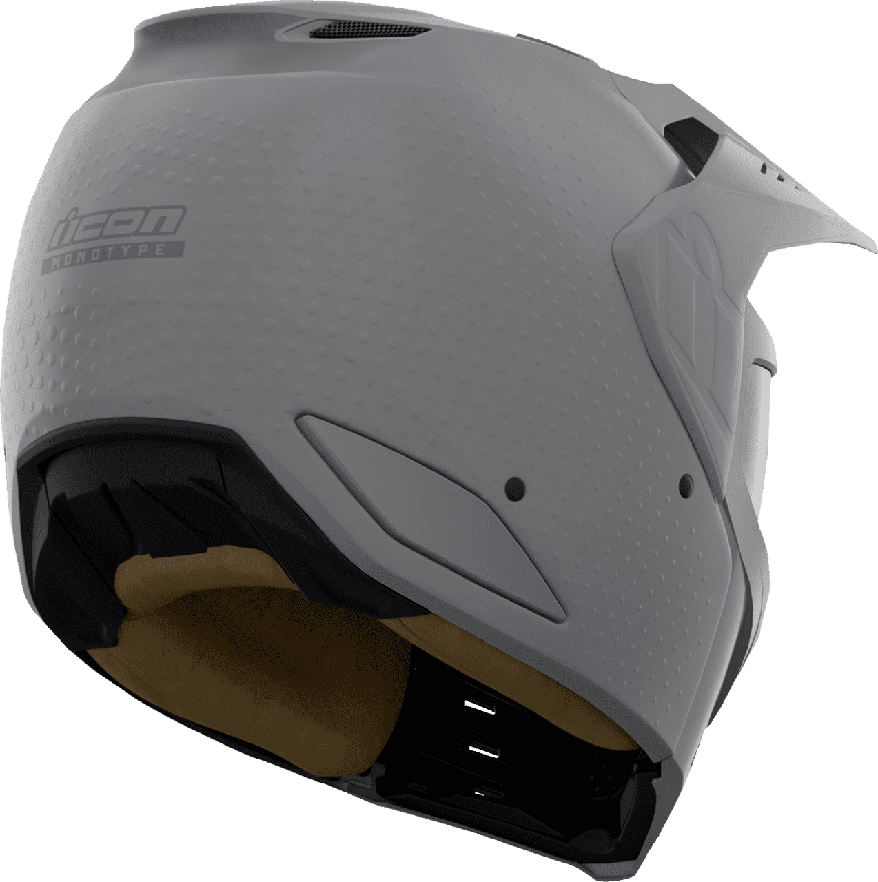 Icon-Elsinore-Monotype-Modular-Motorcycle-Helmet-Grey-back-side-view