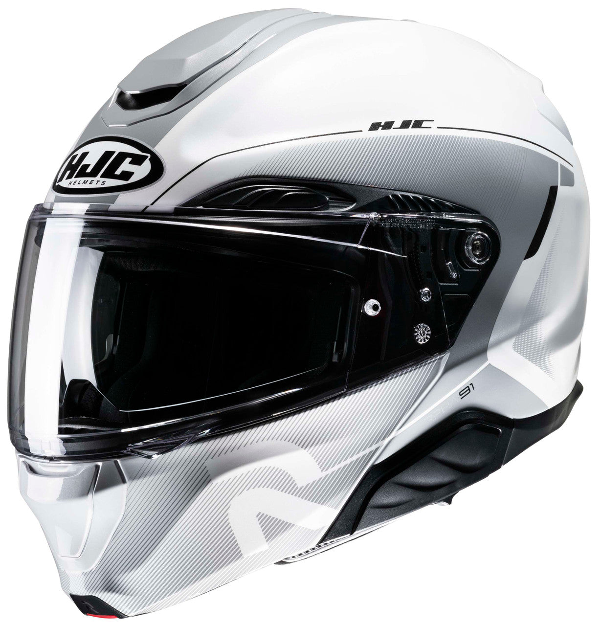 HJC-RPHA-91-COMBUST-Modular-Motorcycle-Helmet-White/Light Grey-Main