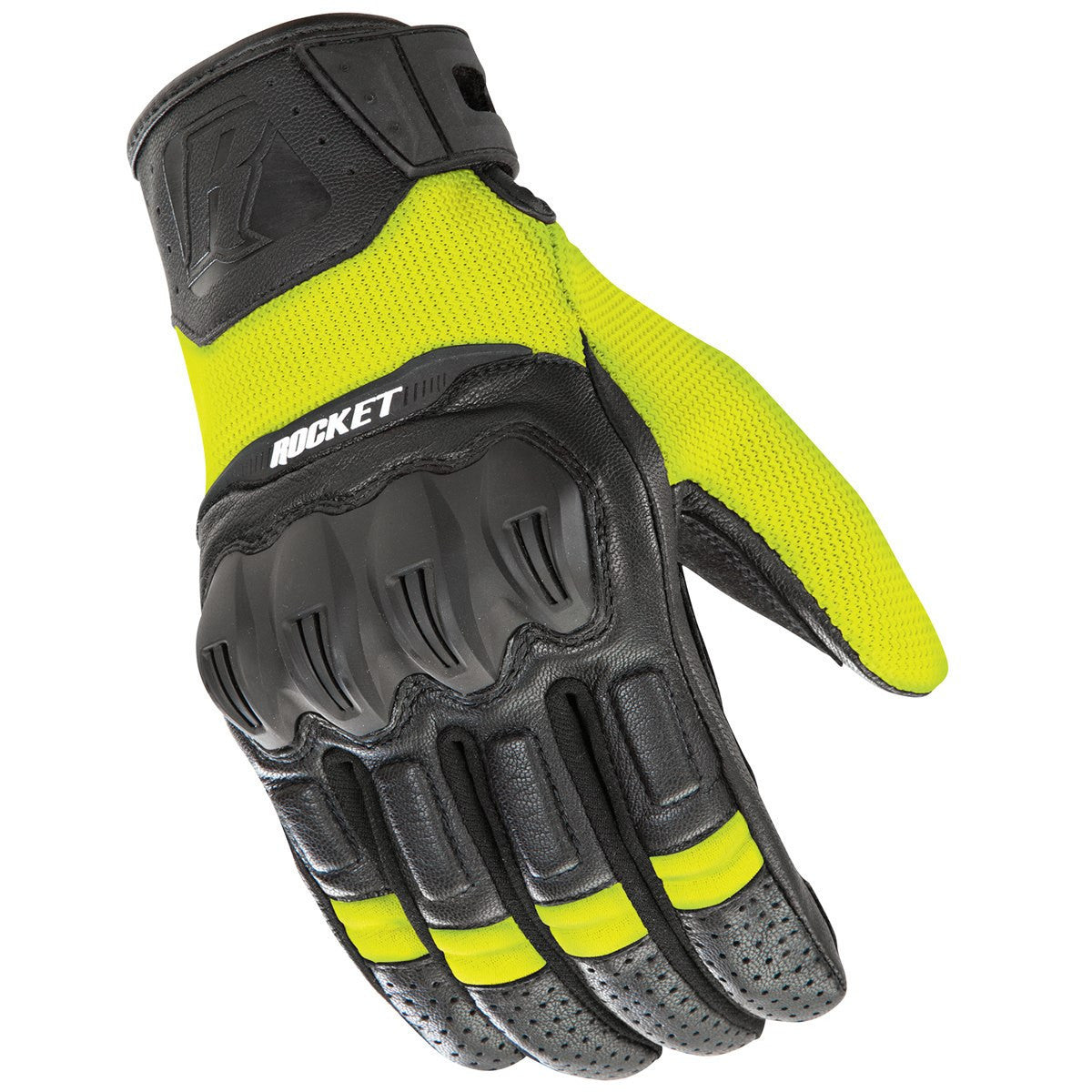 Joe Rocket Phoenix 5.1 Motorcycle Gloves - Hi-Viz Yellow