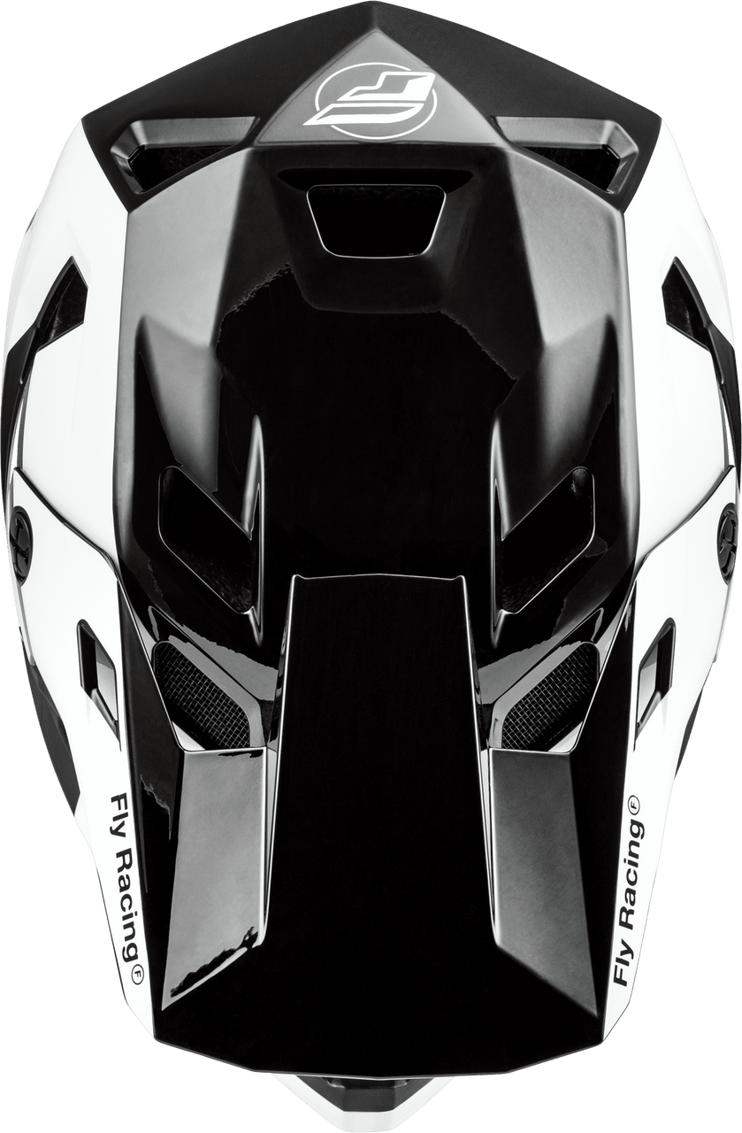 Fly-Racing-Rayce-MTB-Mountain-Bike-Helmet-black-white-top-view