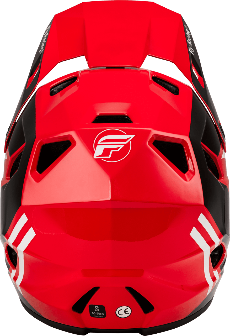 Fly-Racing-Rayce-MTB-Mountain-Bike-Helmet-Red-Black-White-back-view