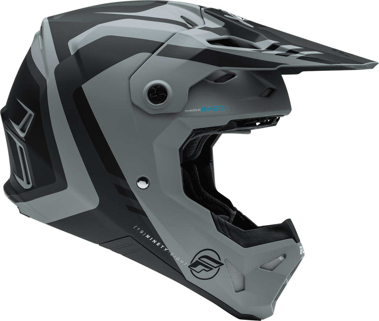 Fly-Racing-Formula-CP-Krypton-Motorcycle-Helmet-matte-grey/black-side-view