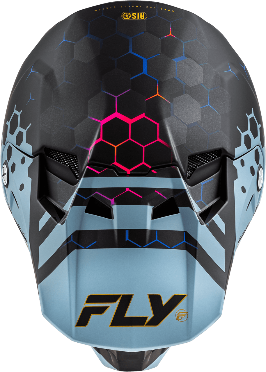 Fly-Racing-Formula-CC-Tektonic-Motorcycle-Helmet-Black-slate-top-view