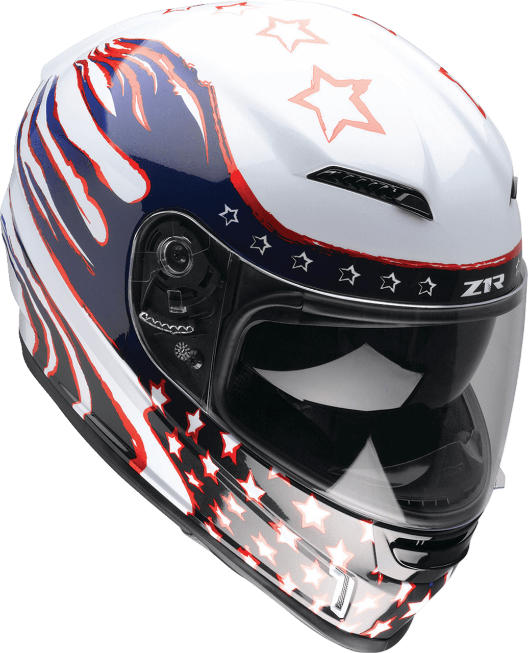 Z1R-Jackal-Patriot-Full-Face-Motorcycle-Helmet-Red/White/Blue-side-view