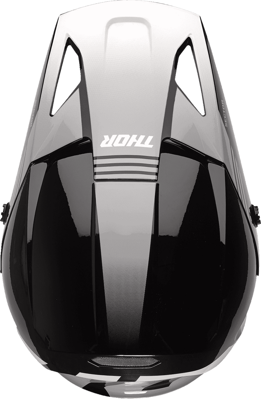 Thor-MX-24-Sector-2-Carve-Motorcycle-Helmet-Black-White-top-view