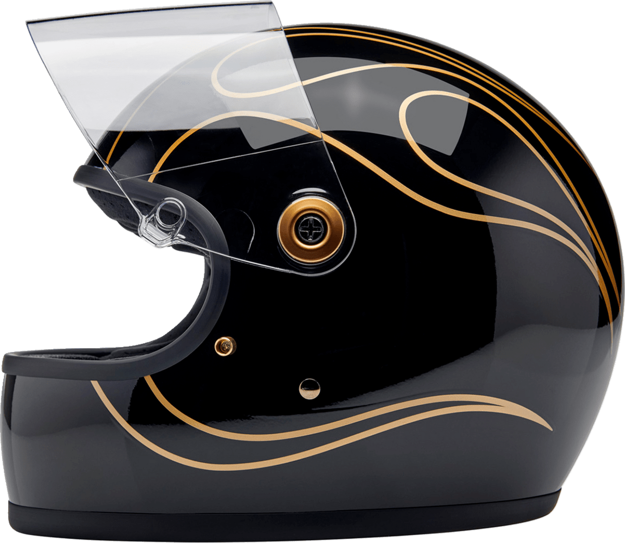 Biltwell-Gringo-S-Flames-Gloss-Black-Full-Face-Motorcycle-Helmet-back-side-view-open-visor