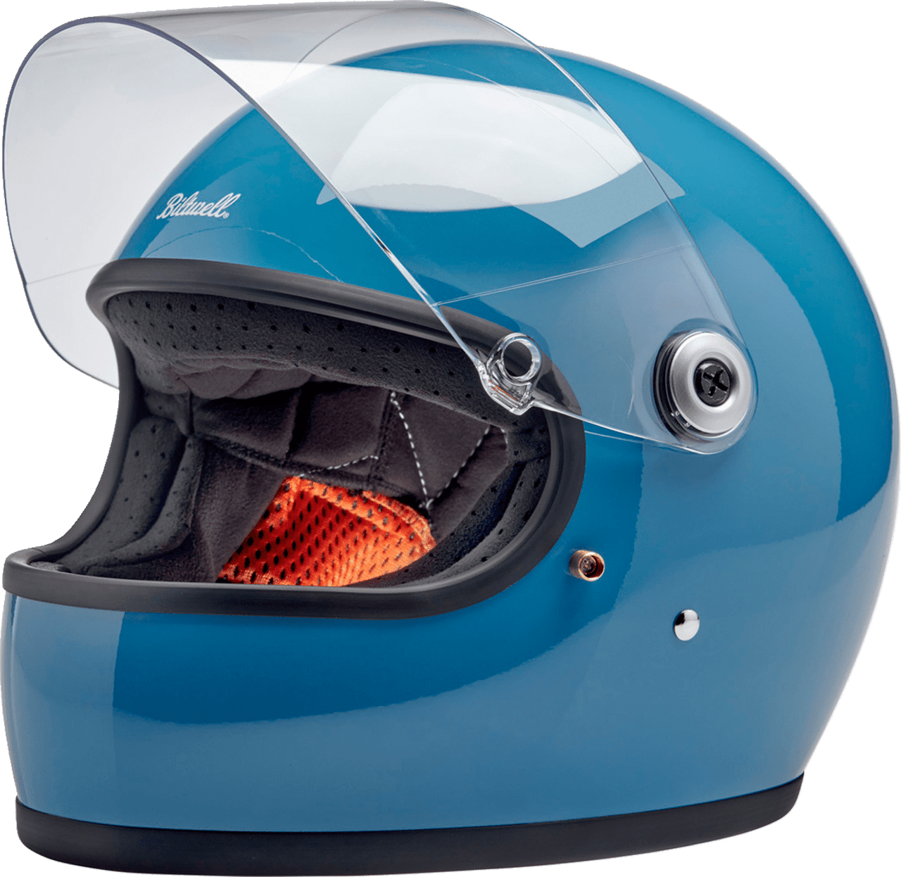 Biltwell-Gringo-S-Solid-Full-Face-Motorcycle-Helmet-blue-Open-visor-view