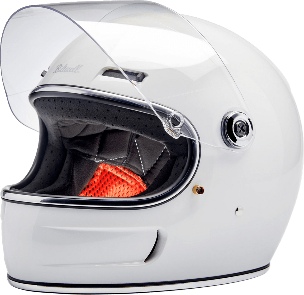 Biltwell-Gringo-SV-Solid-Full-Face-Motorcycle-Helmet-Gloss-White-open-visor-view