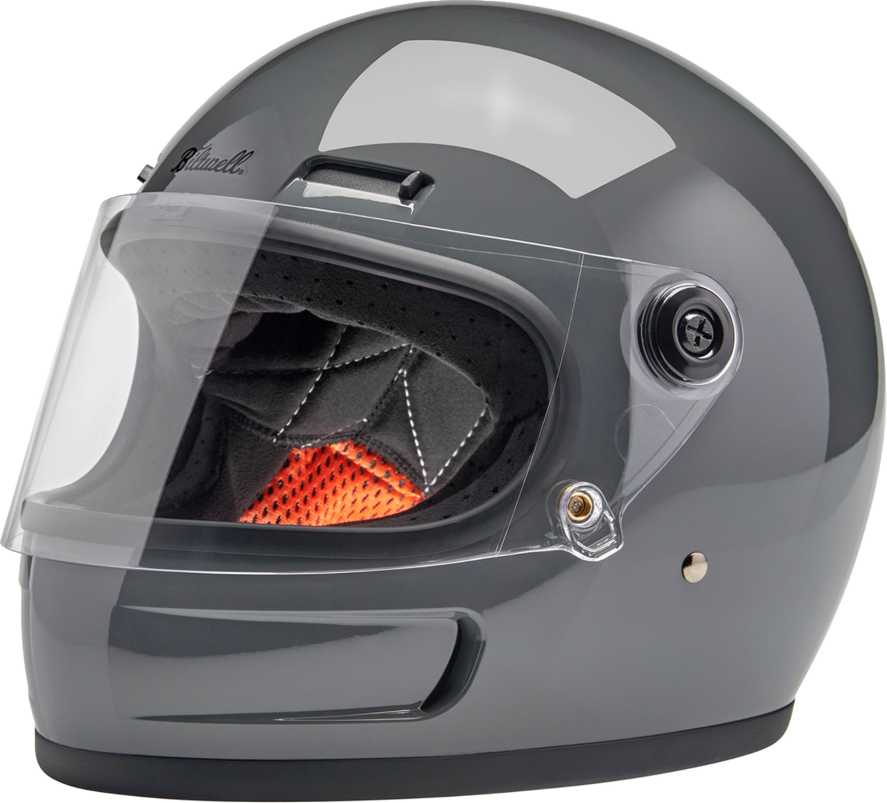 Biltwell-Gringo-SV-Solid-Full-Face-Motorcycle-Helmet-Gloss Storm Grey-Main