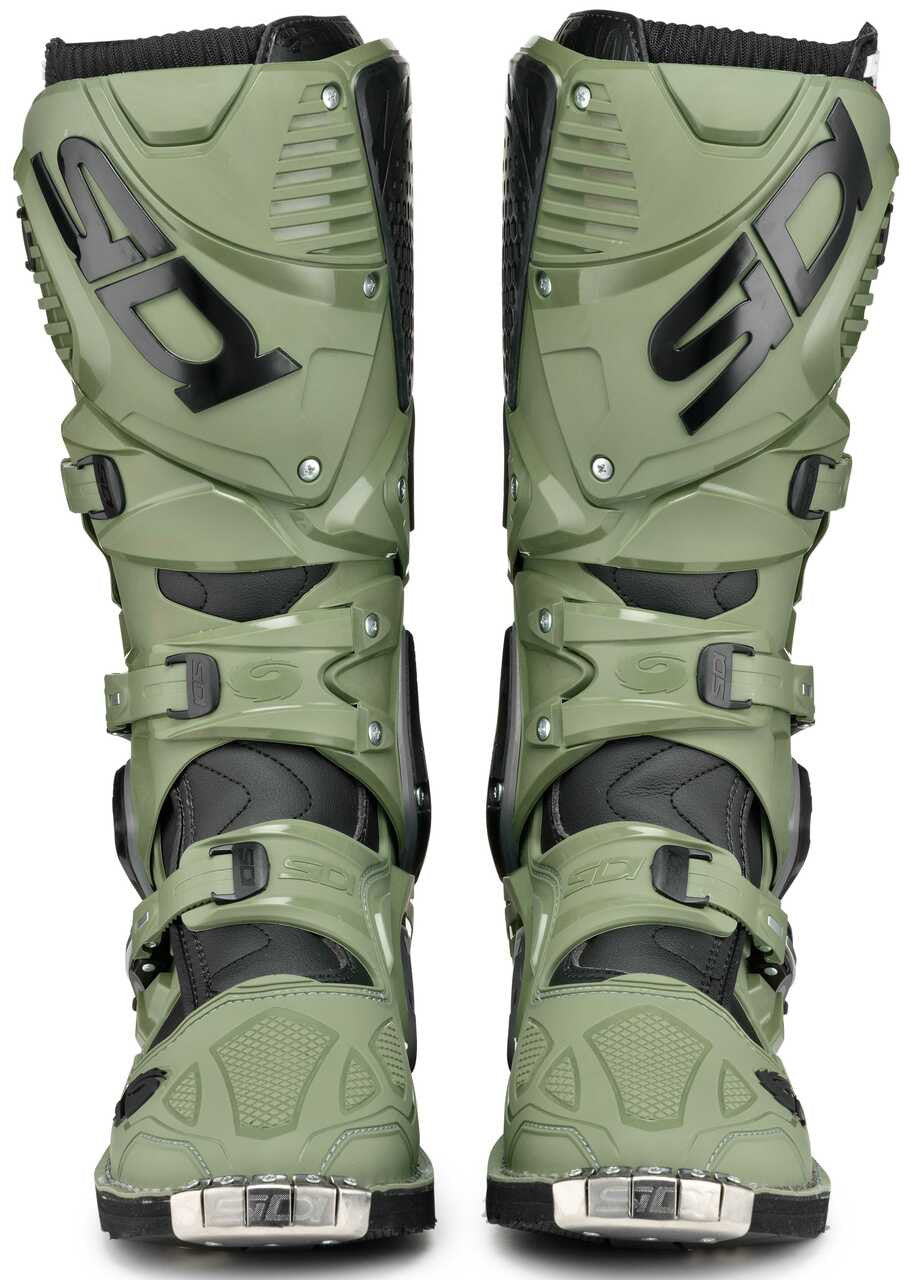 Sidi-Crossfire-3-TA-Off-Road-Motorcycle-Boots-army-front-view