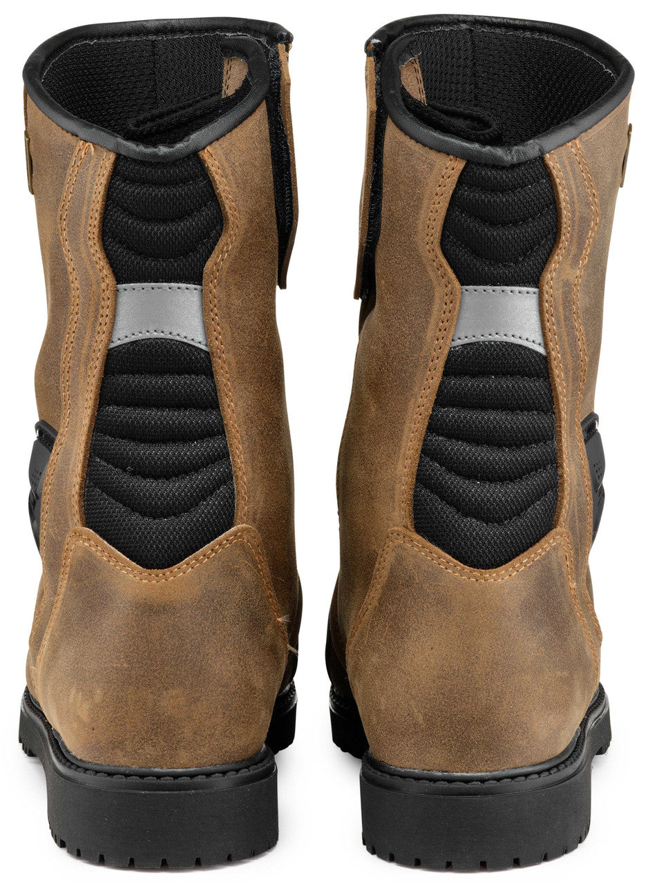 Sidi-Gavia-Gore-Tex-ADV-Motorcycle-Touring-Boots-Brown-back-view