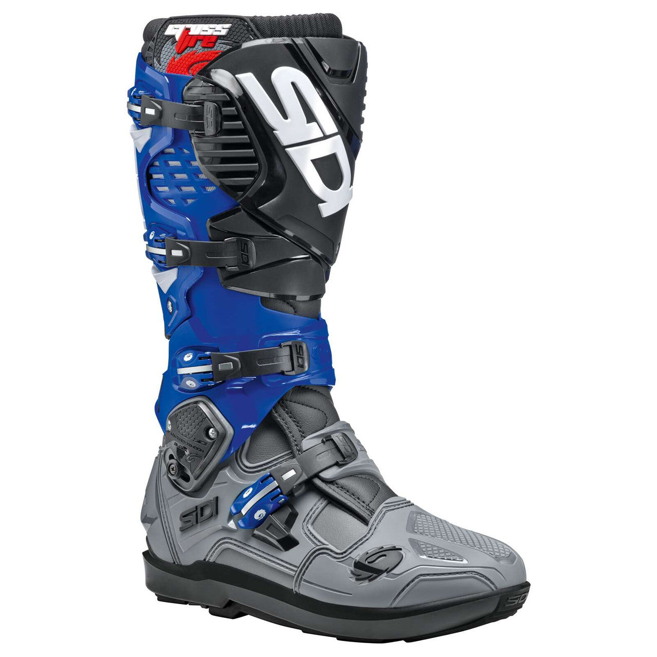 Sidi-Crossfire-3-SRS-Motorcycle-Offroad-Boots-Grey-Blue-Black-side-view