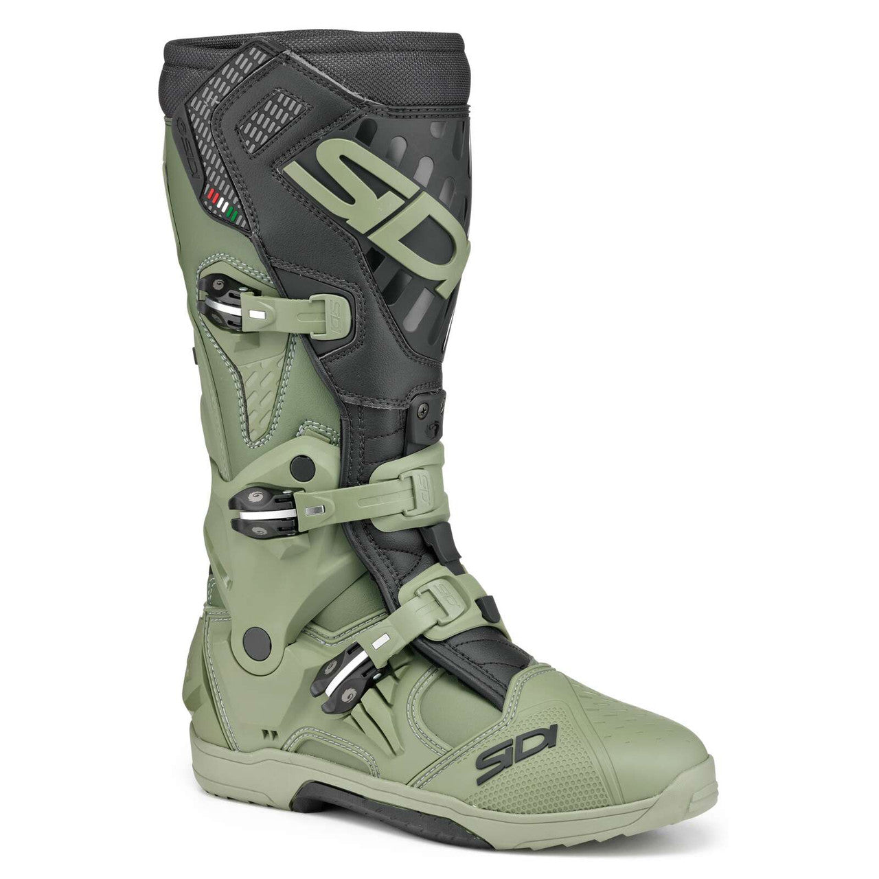 Sidi-Cross-Air-SL-Motorcycle-Offroad-Boots-Army-Black-Main