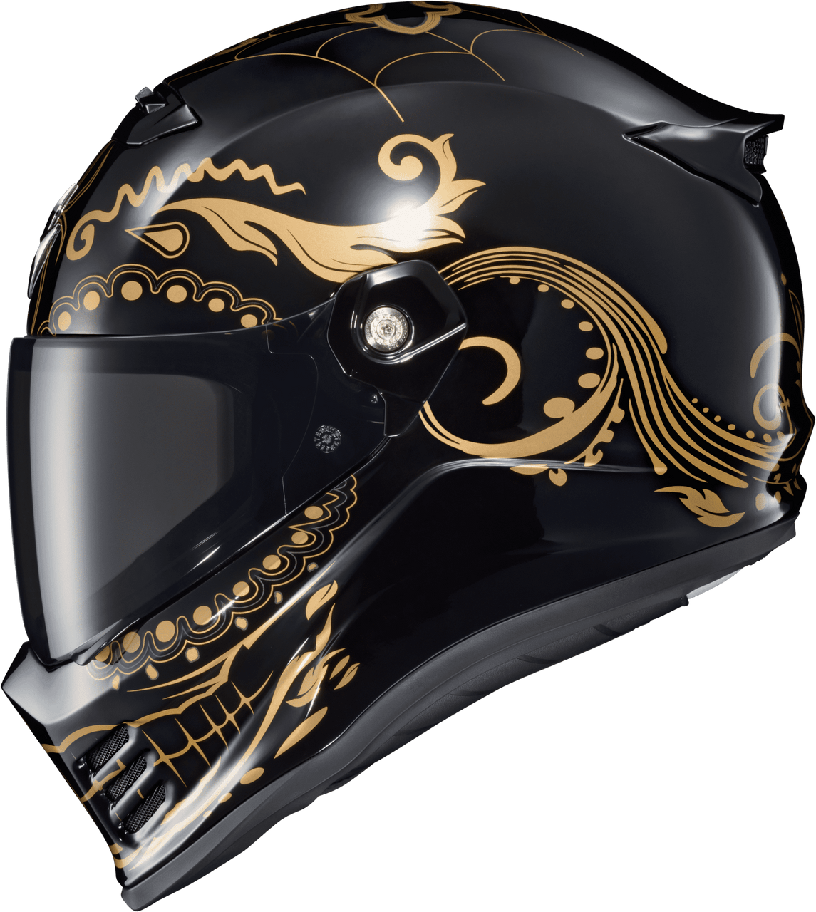 Scorpion-EXO-Covert-FX-EL-Malo-Full-Face-Motorcycle-Helmet-Gold-Gloss-Black-Main