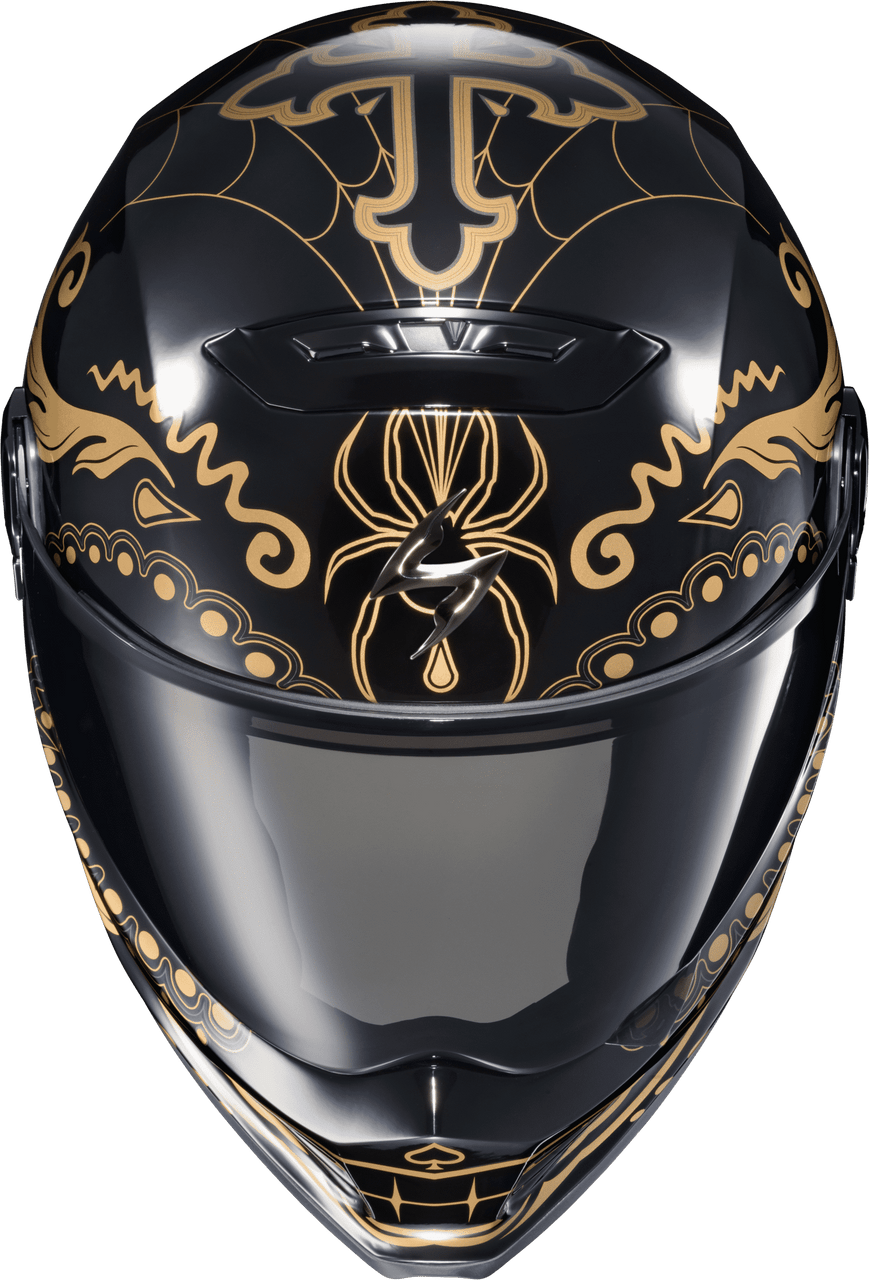 Scorpion-EXO-Covert-FX-EL-Malo-Full-Face-Motorcycle-Helmet-Gold-Gloss-Black-top-view