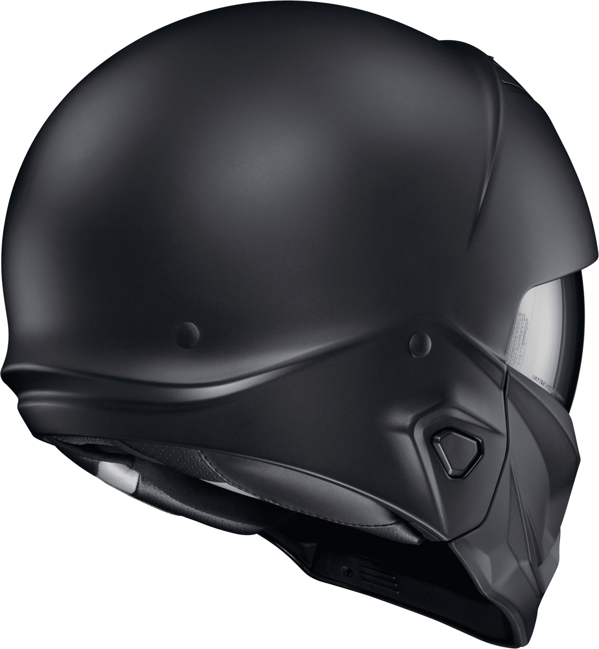 Scorpion-EXO-Covert-2-Solid-Open-Face-Motorcycle-Helmet-Matte-Black-back-side-view