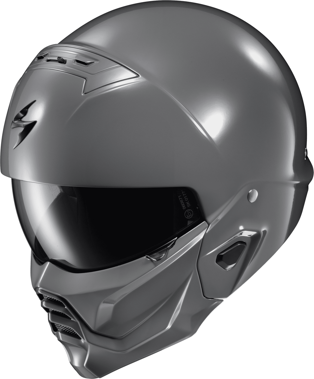 Scorpion-EXO-Covert-2-Solid-Open-Face-Motorcycle-Helmet-grey-side-view