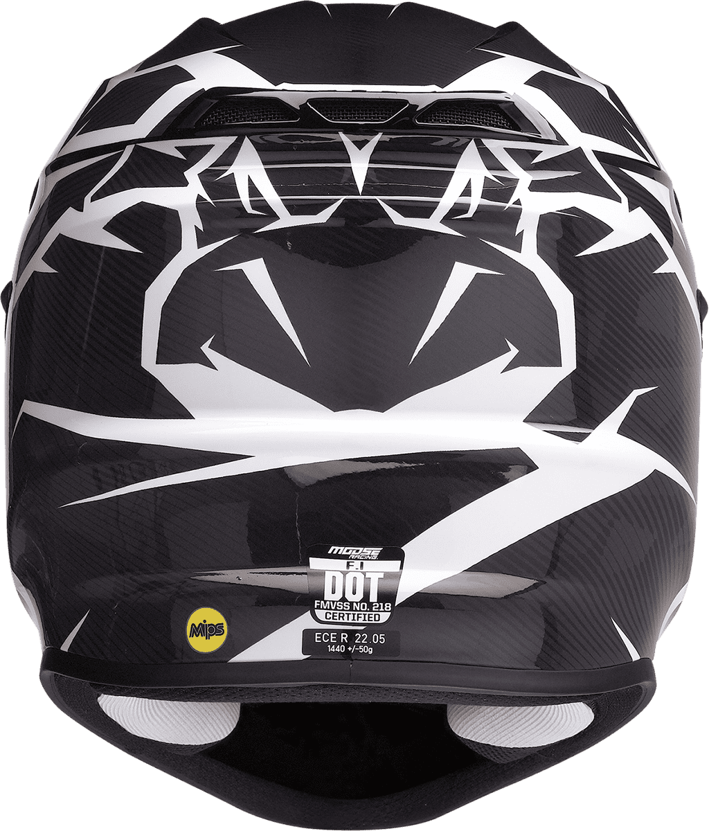 Moose-Racing-F.I.-Agroid-Camo-MIPS-Motorcycle-Helmet-Black-Grey-back-view