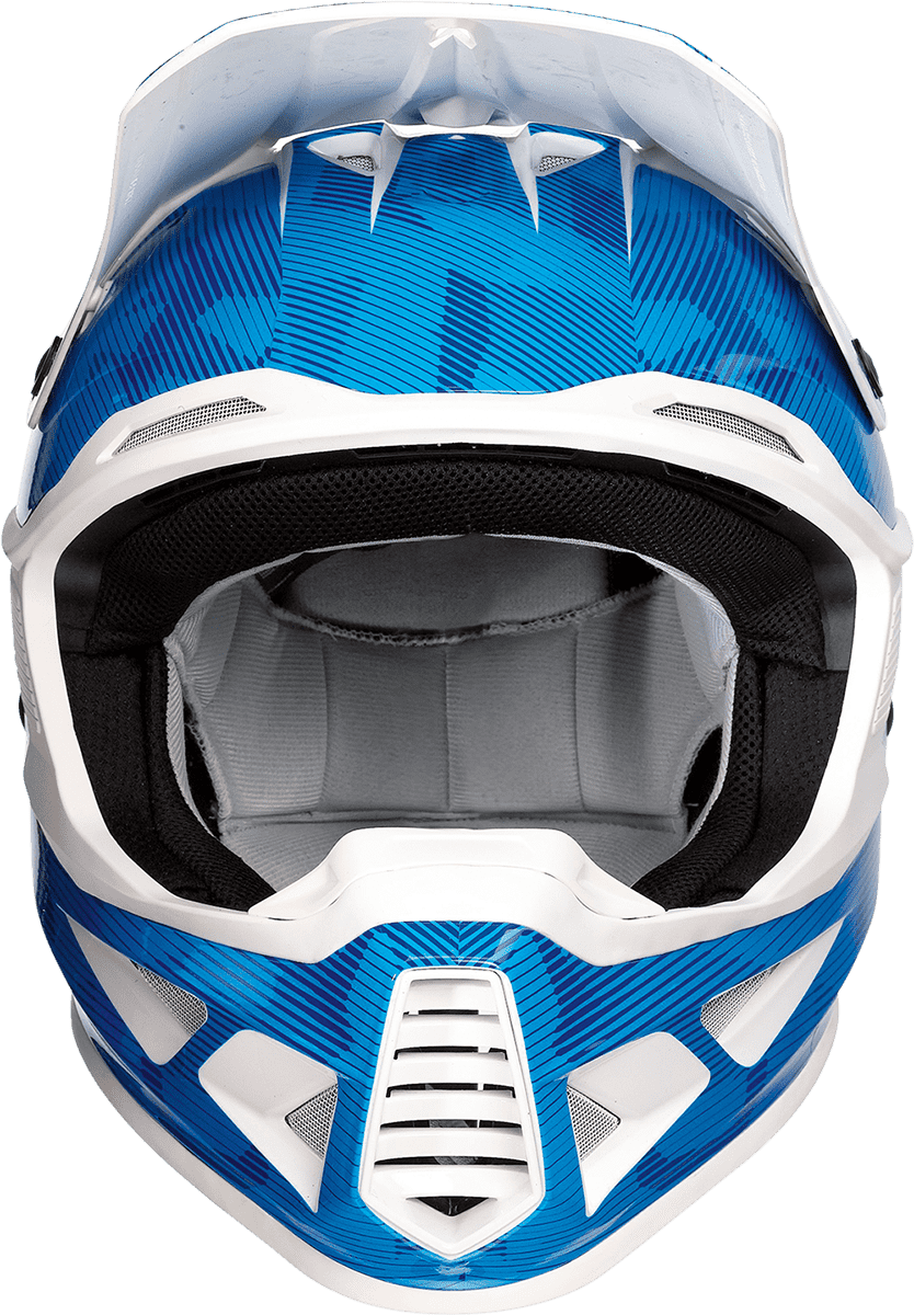 Moose-Racing-F.I.-Agroid-Camo-MIPS-Motorcycle-Helmet-Blue-white-front-view