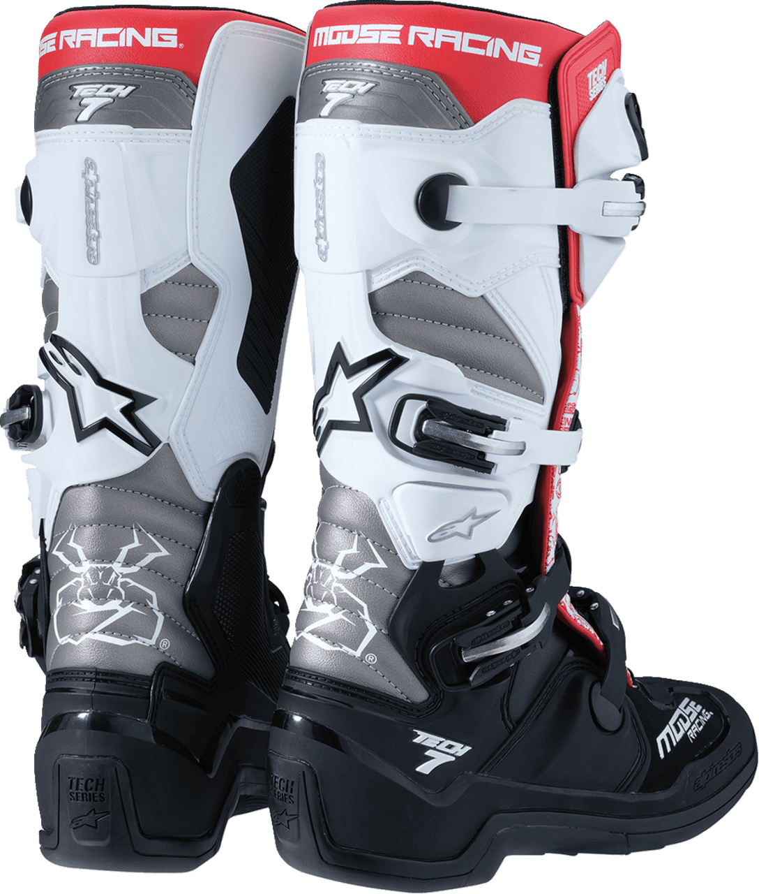 Moose-Racing-Tech-7-Motorcycle-Boots-Black-White-Red-Back-View