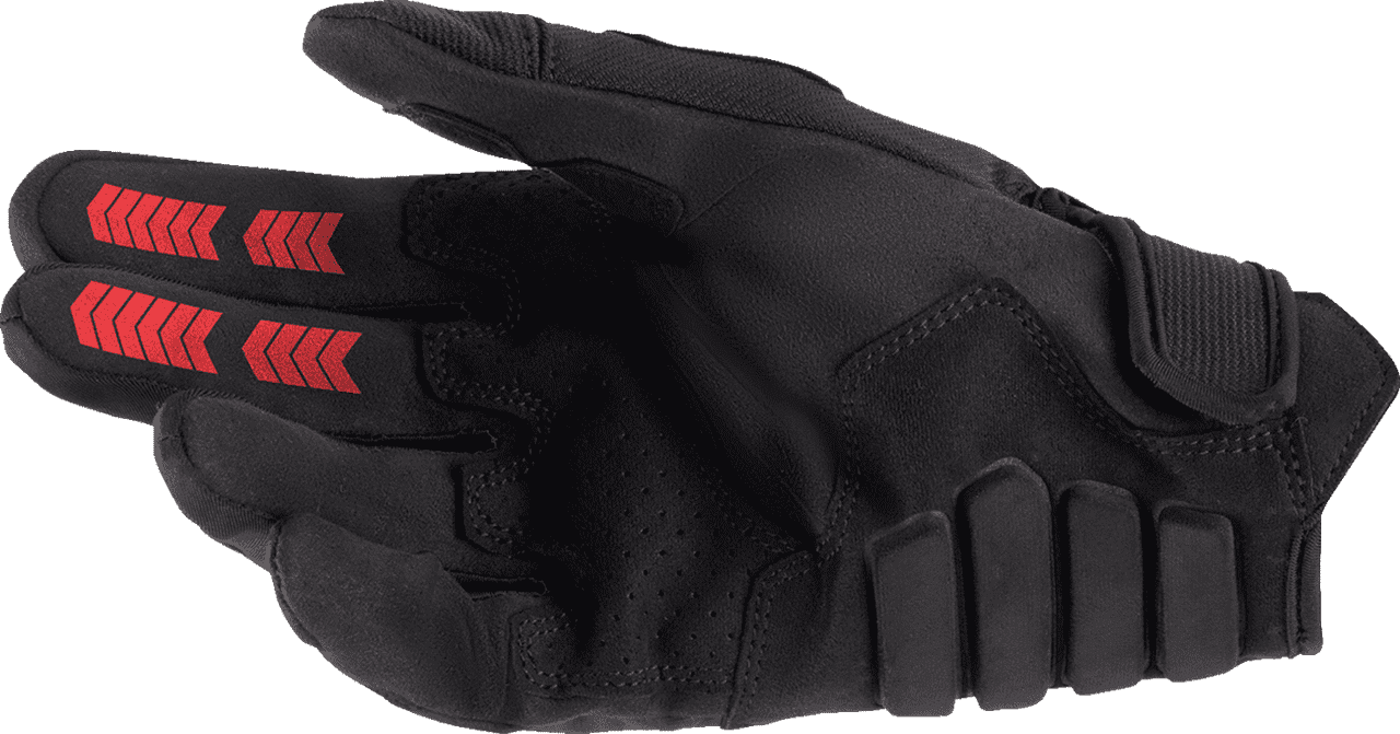 Alpinestars-Techdura-Gloves-black-red-plam-view