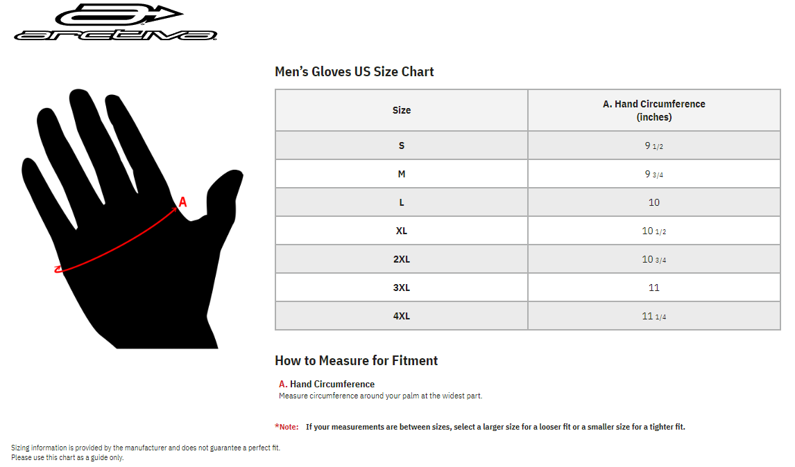 Arctiva-Meridian-Mens-Waterproof-Snow-Gloves-size-chart