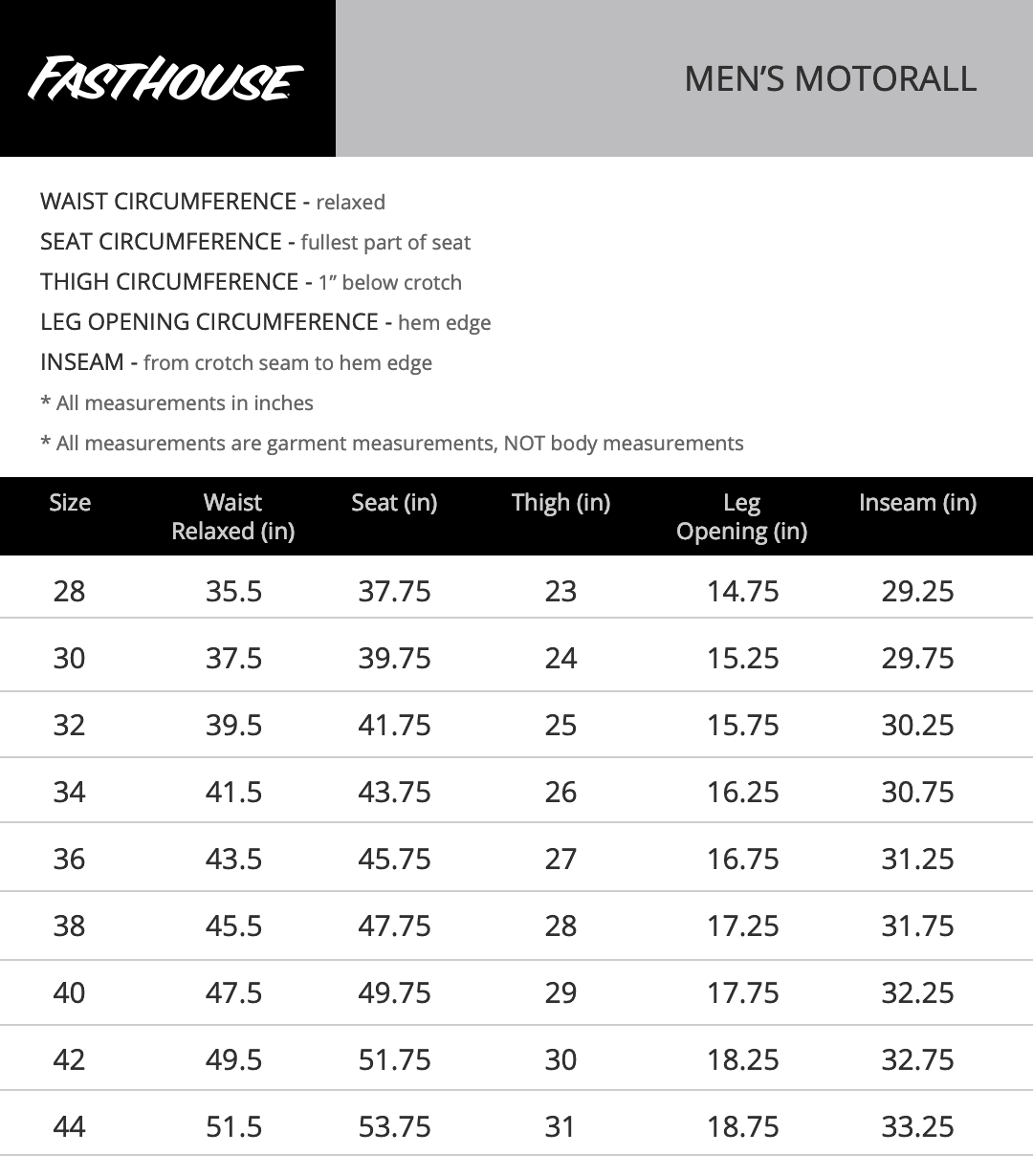 Fasthouse-Mens-Motoralls-sizechart