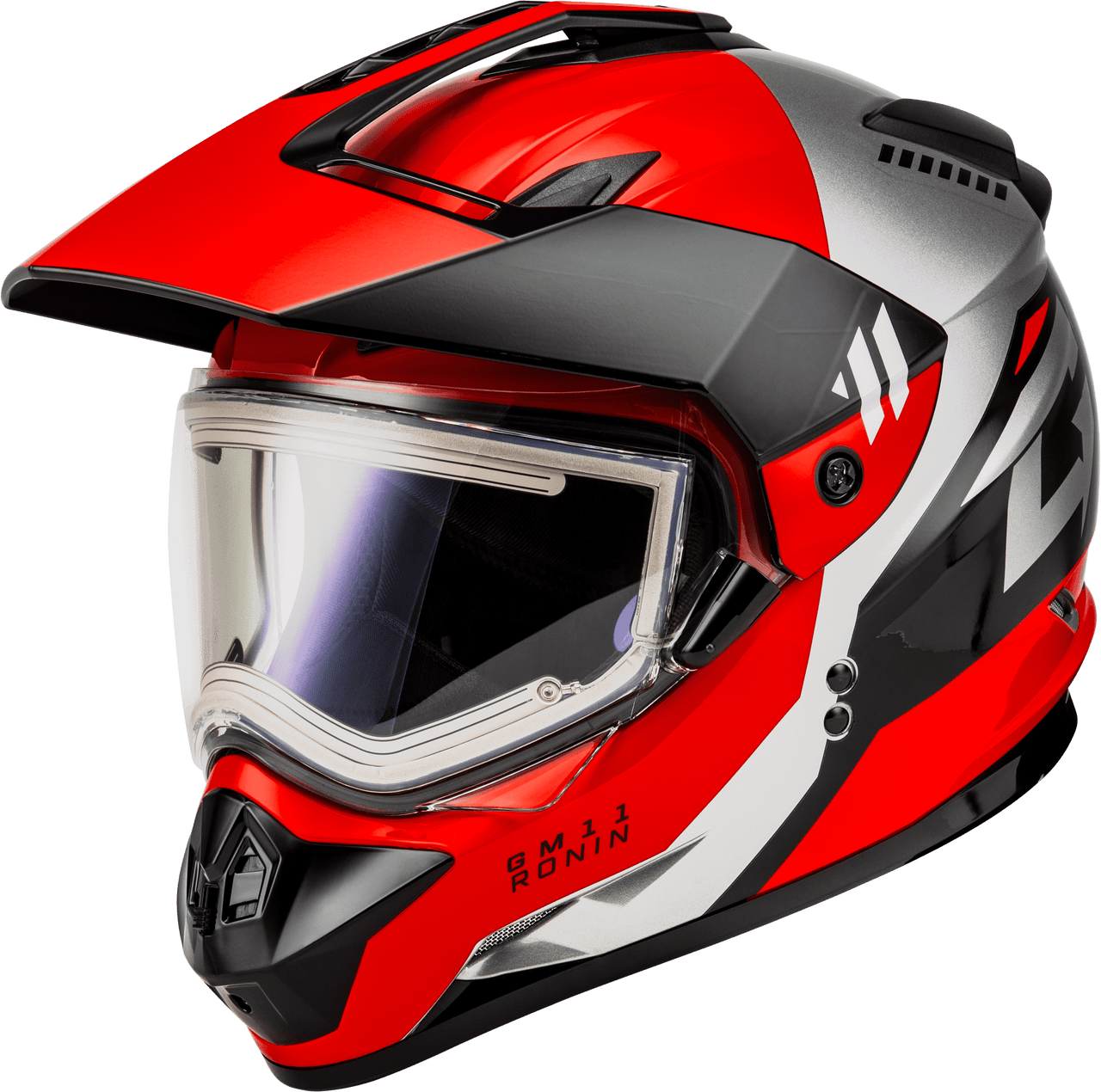 Gmax-GM-11S-Ronin-Snow-Helmet-with-Electric-Shield-Black-Red-main