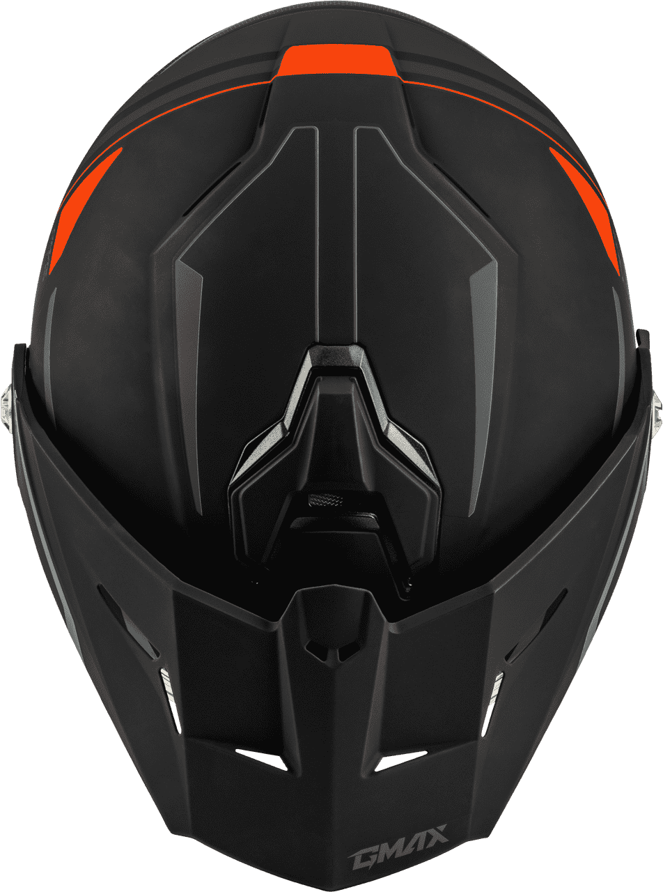 Gmax-MD-74S-Spectre-Snow-Helmet-with-Electric-Shield-Matte-Black-Red-top-view