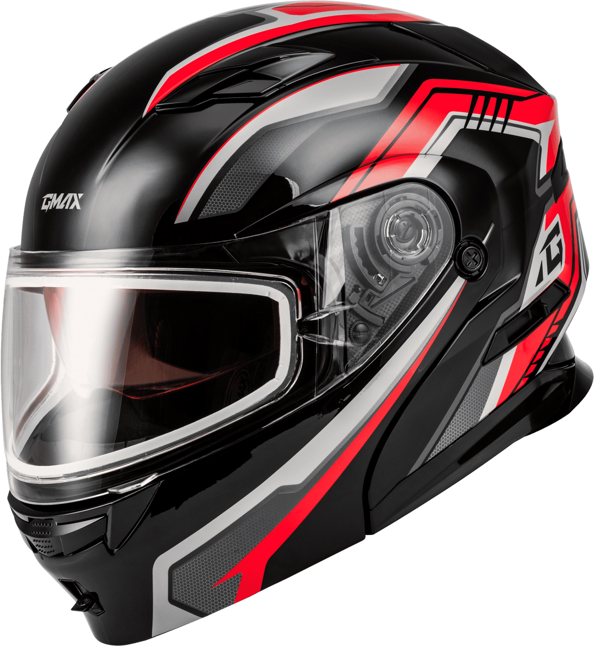 Gmax-MD-01S-Transistor-Snow-Modular-Helmet-Black-Red-Main