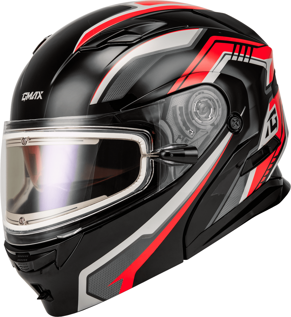 Gmax-MD-01S-Transistor-Snow-Modular-Helmet-with-Electric-Shield-Black-Red-Main