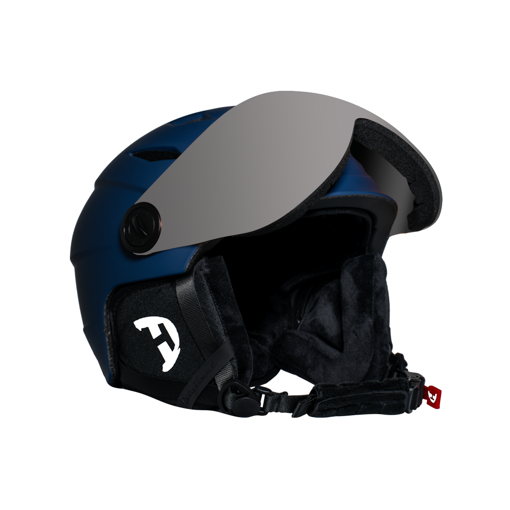 Daytona-Carver-Snow-Helmet-with-Shield-Blue-front-view