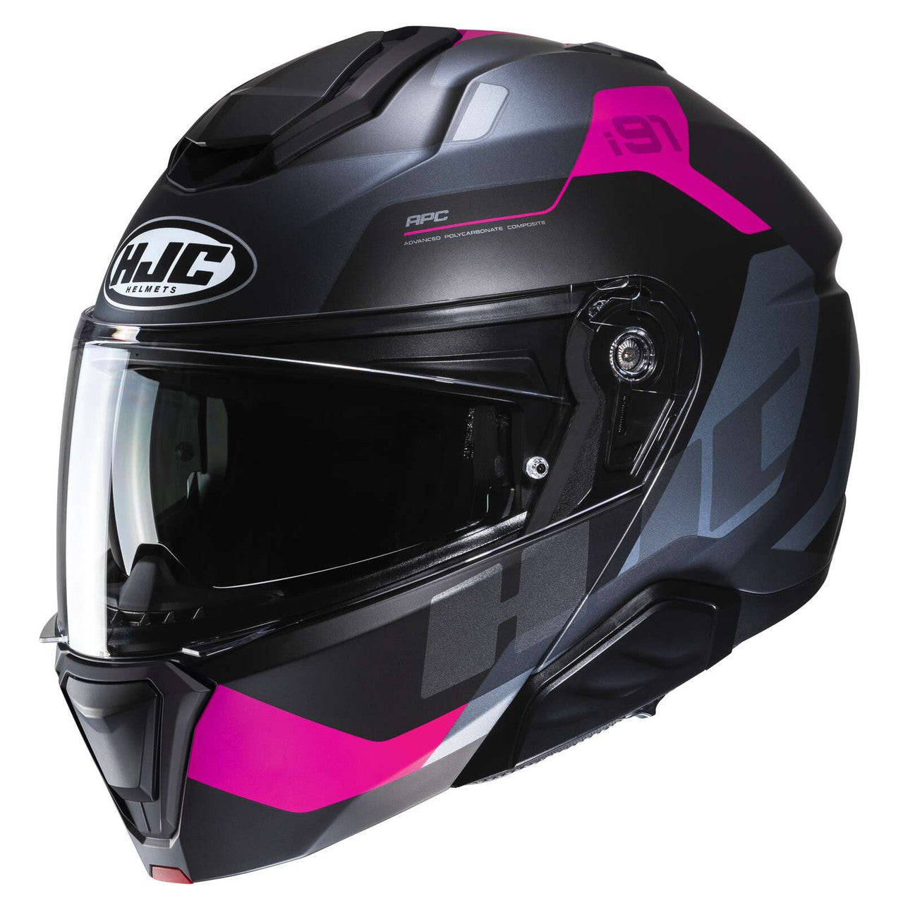 HJC-i91-Carst-Modular-Motorcycle-Helmet-Black-Pink-Main